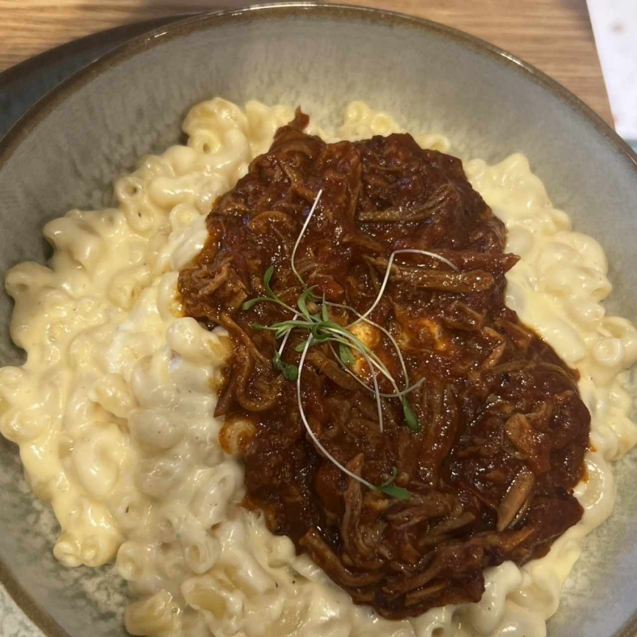 Mac & Cheese con Pulled Pork