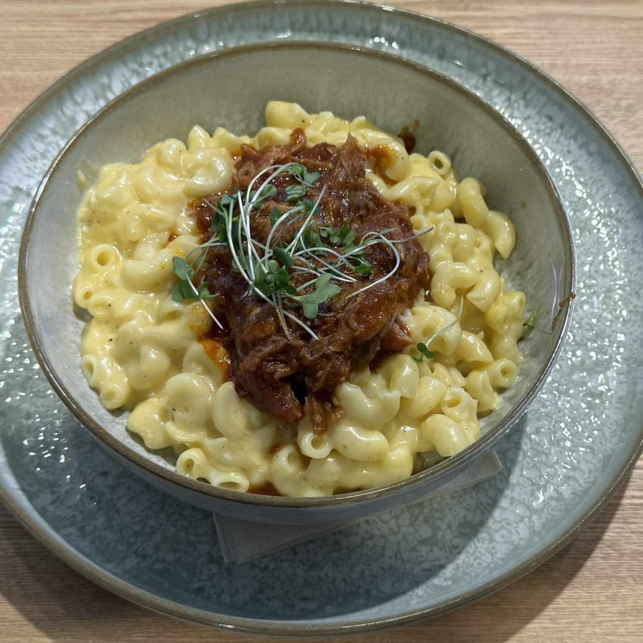 Mac & Cheese con Pulled Pork