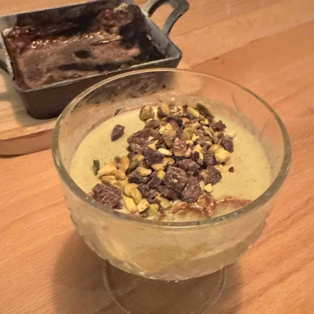 Panna cotta de pistachio