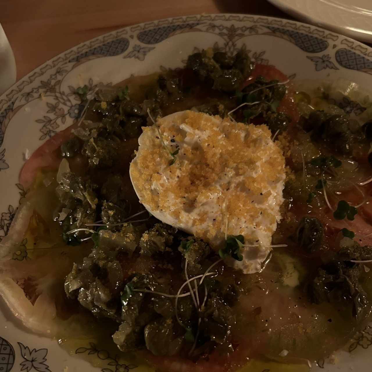 Carpaccio de Tomate,Burrata e Botarga