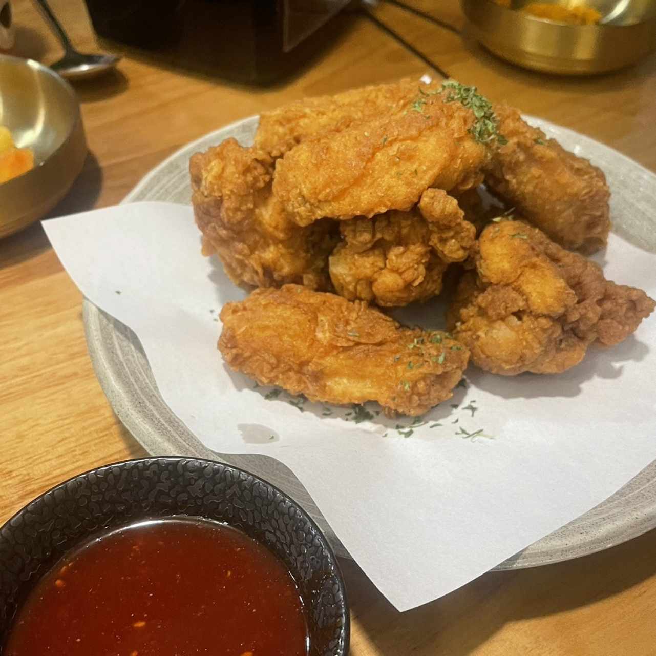 Korean fried chicken Yangnyum