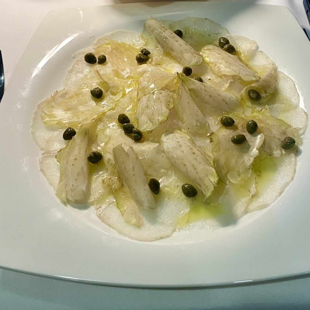 Antipasti - Carpaccio di Corvina