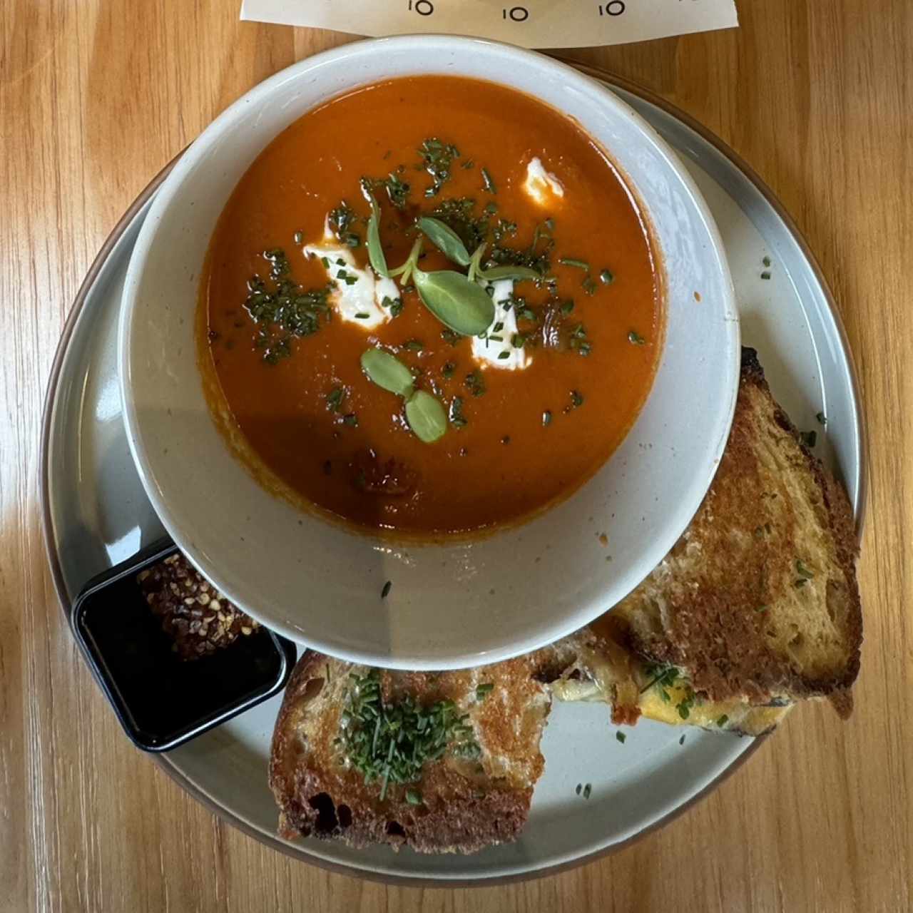 TOMATO SOUP & GRILLED CHEESE SANDWICH