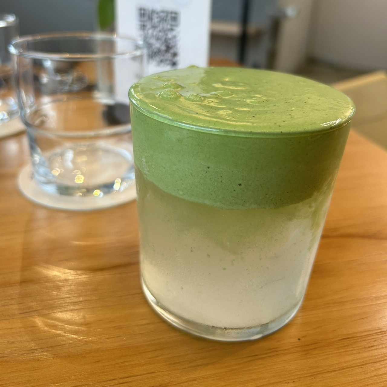 Coco matcha foam