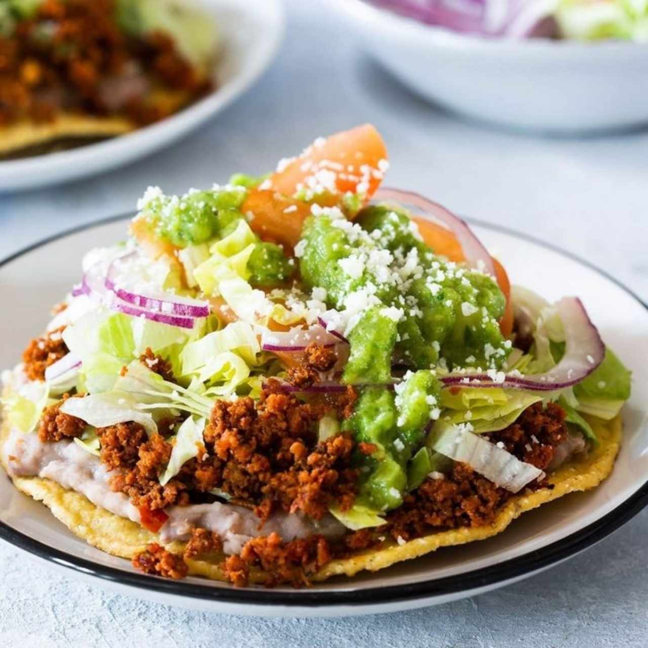 Tostada de chorizo artesanal 