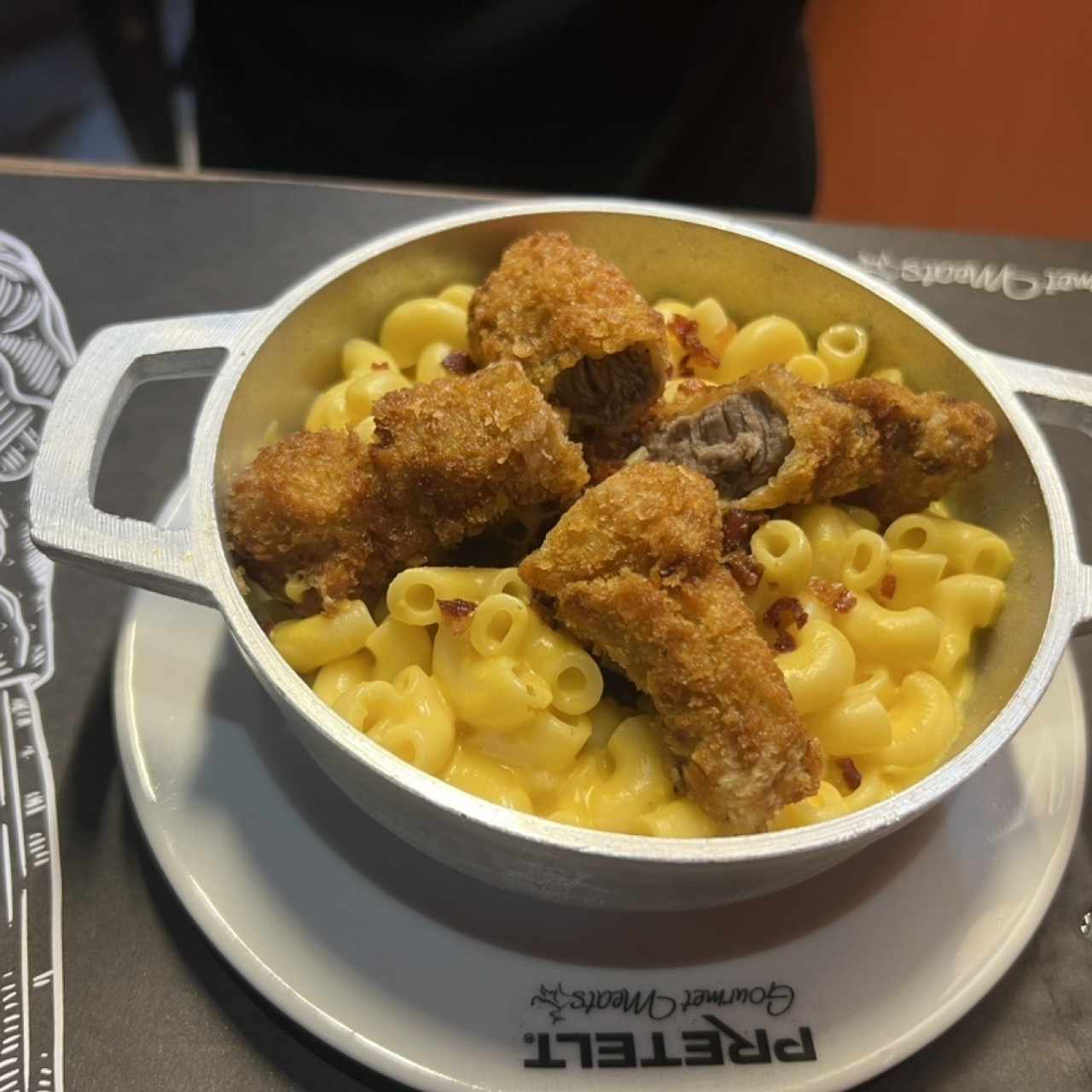 MAC Y CHEESE DE POLLO *OPCIÓN CON CARNE