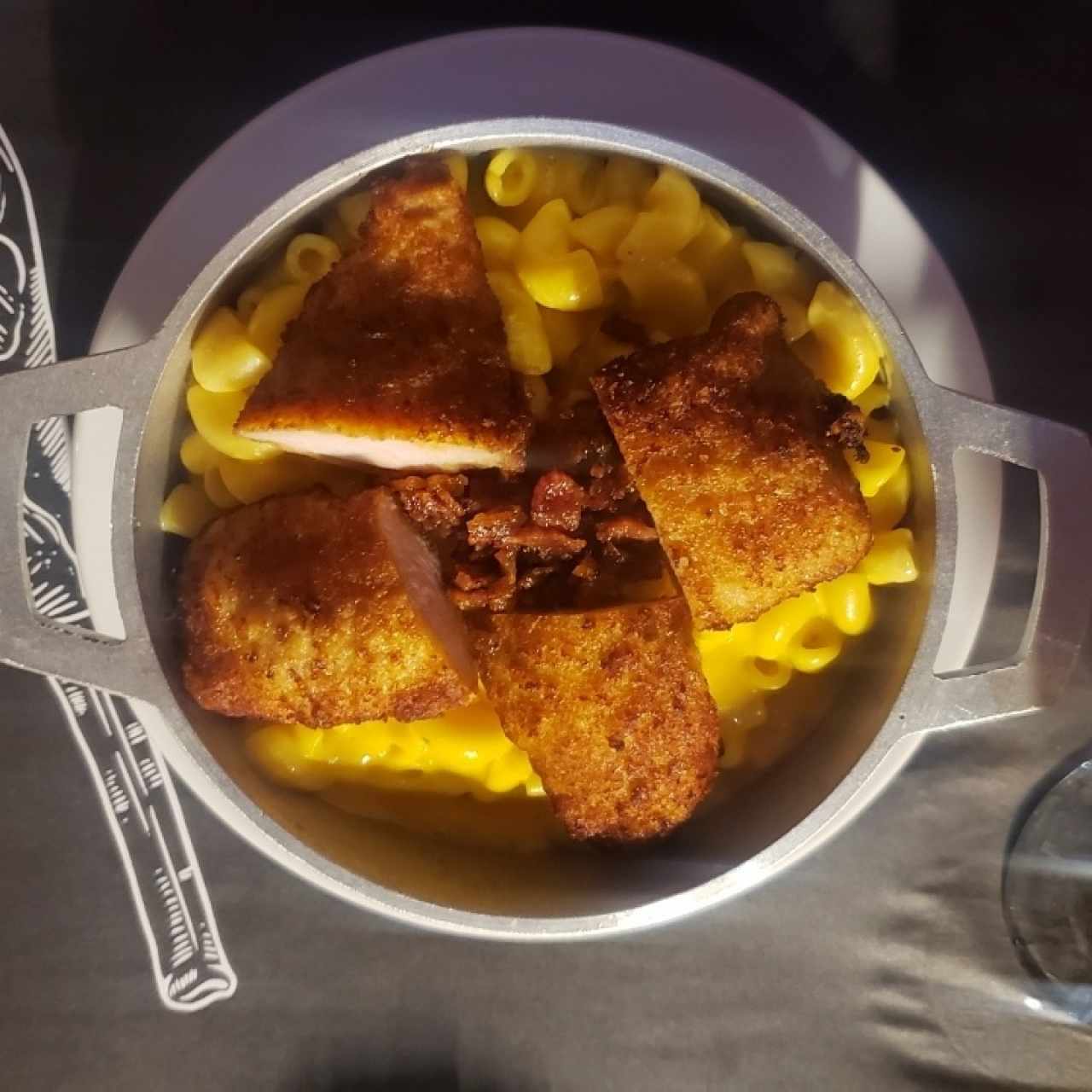 MAC Y CHEESE DE POLLO *OPCIÓN CON CARNE