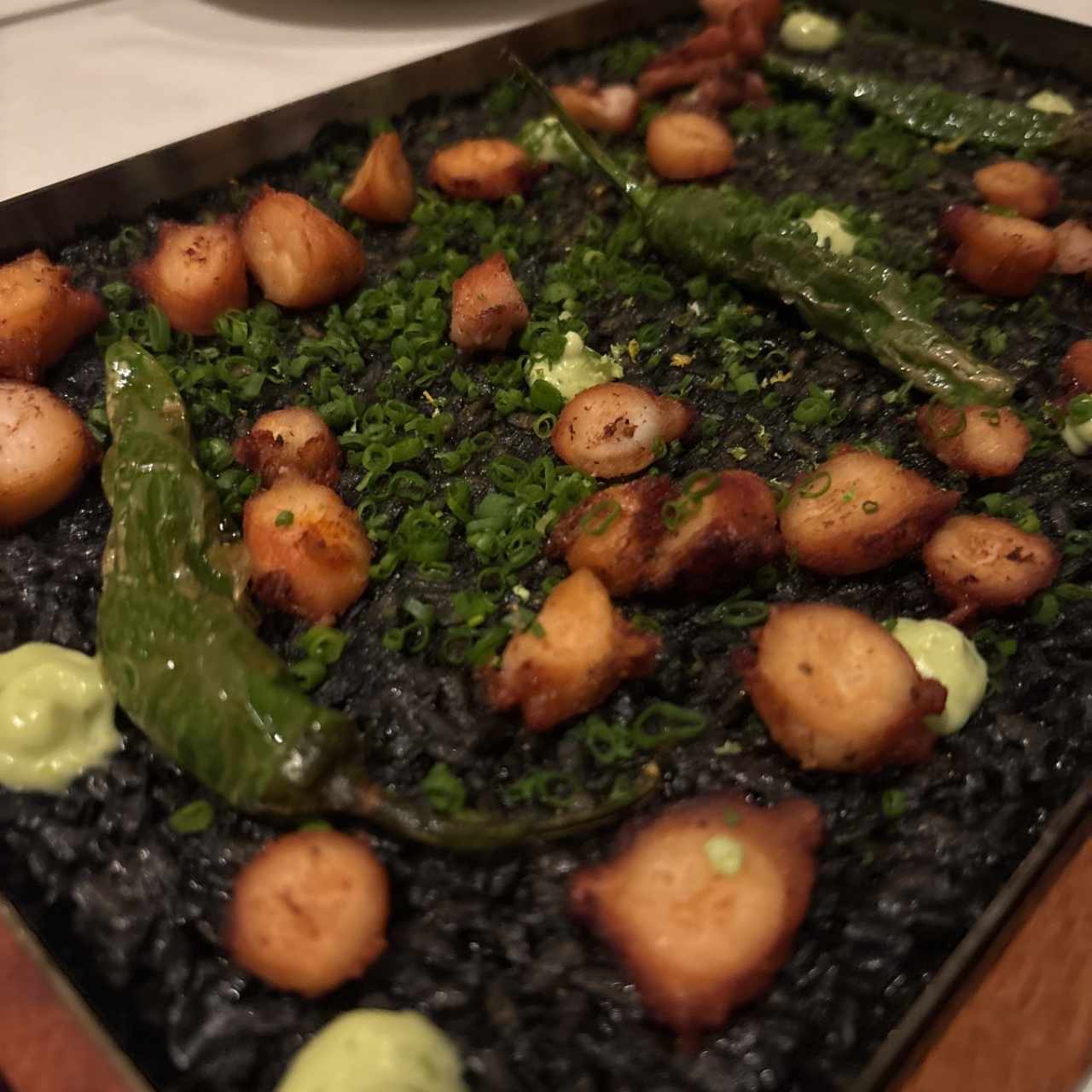 ARROZ NEGRO DE PULPO CROCANTE