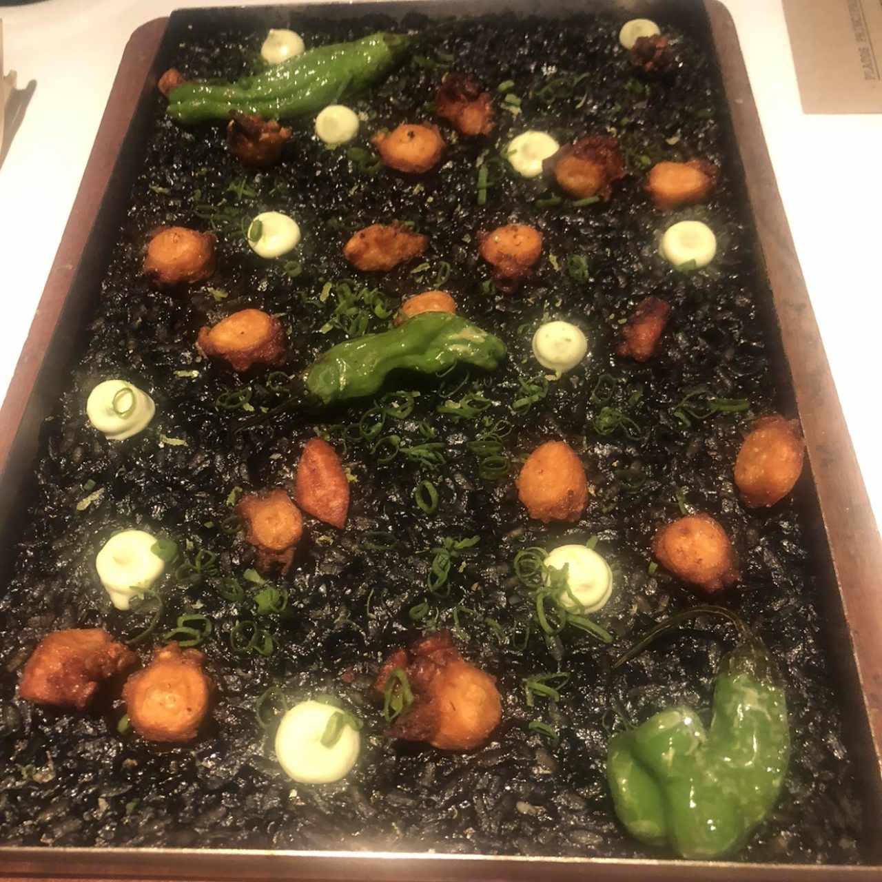 ARROZ NEGRO DE PULPO CROCANTE