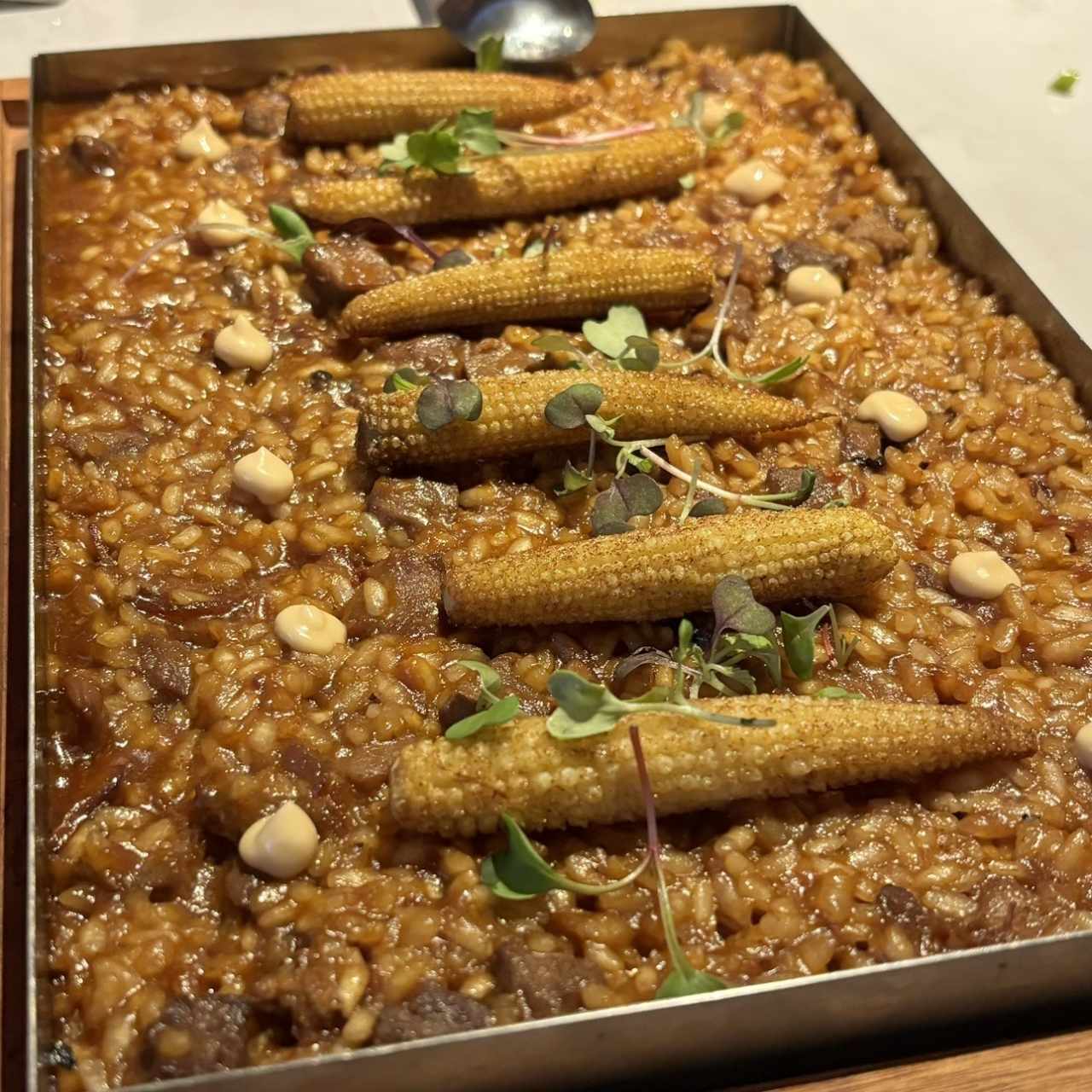 Arroz de pato al Pedro Ximénez