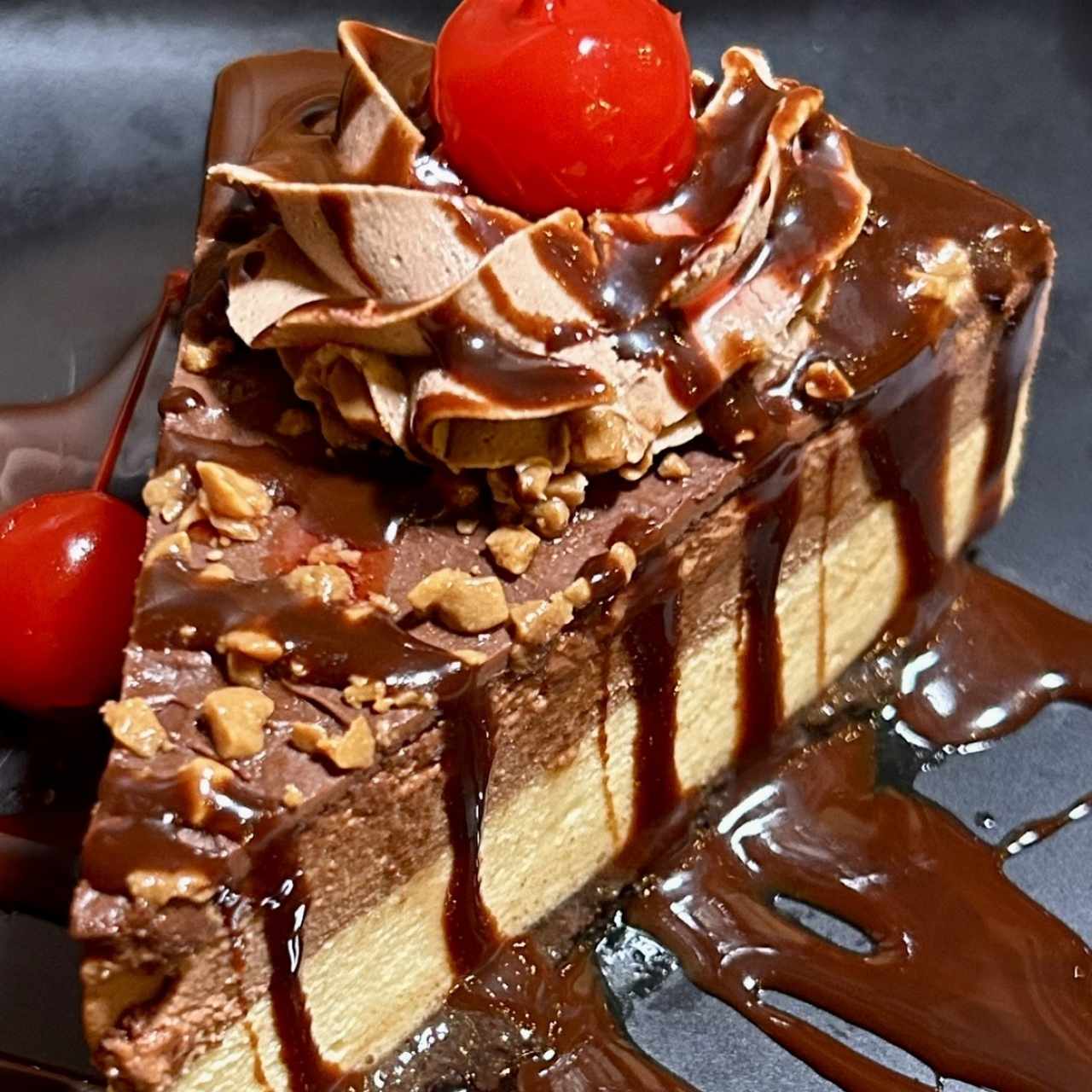 Cheesecake de maracuya y chocolate