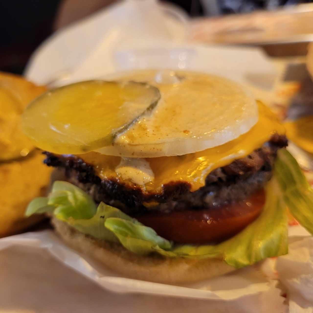 Hamburguesa Cheeseburger Doble Carne