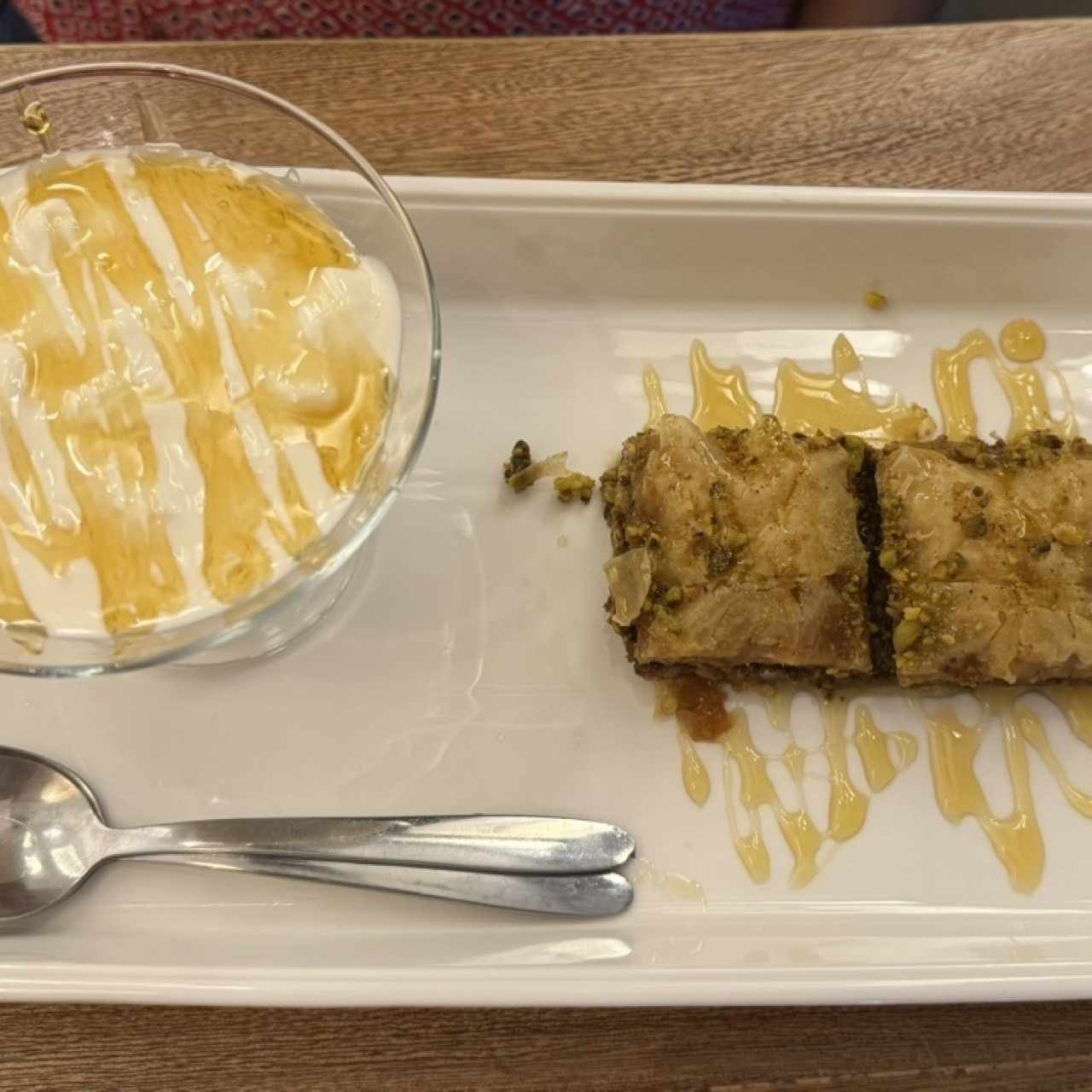 Baklava con yogurt