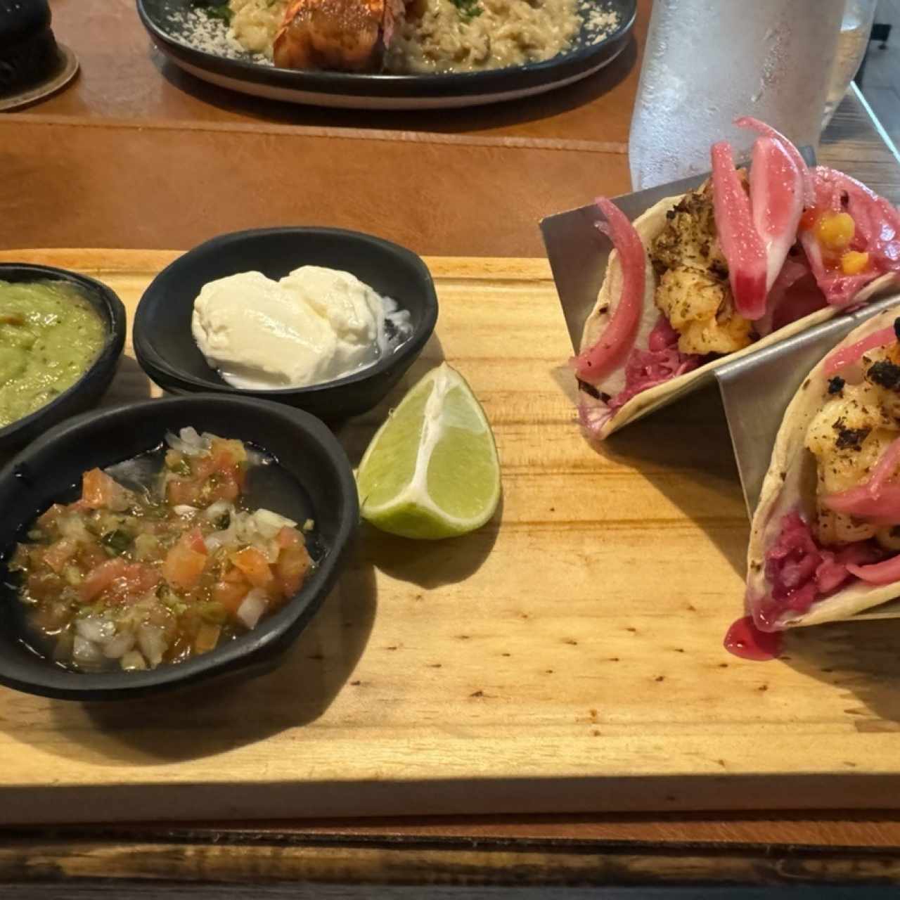 Tacos de camarones 