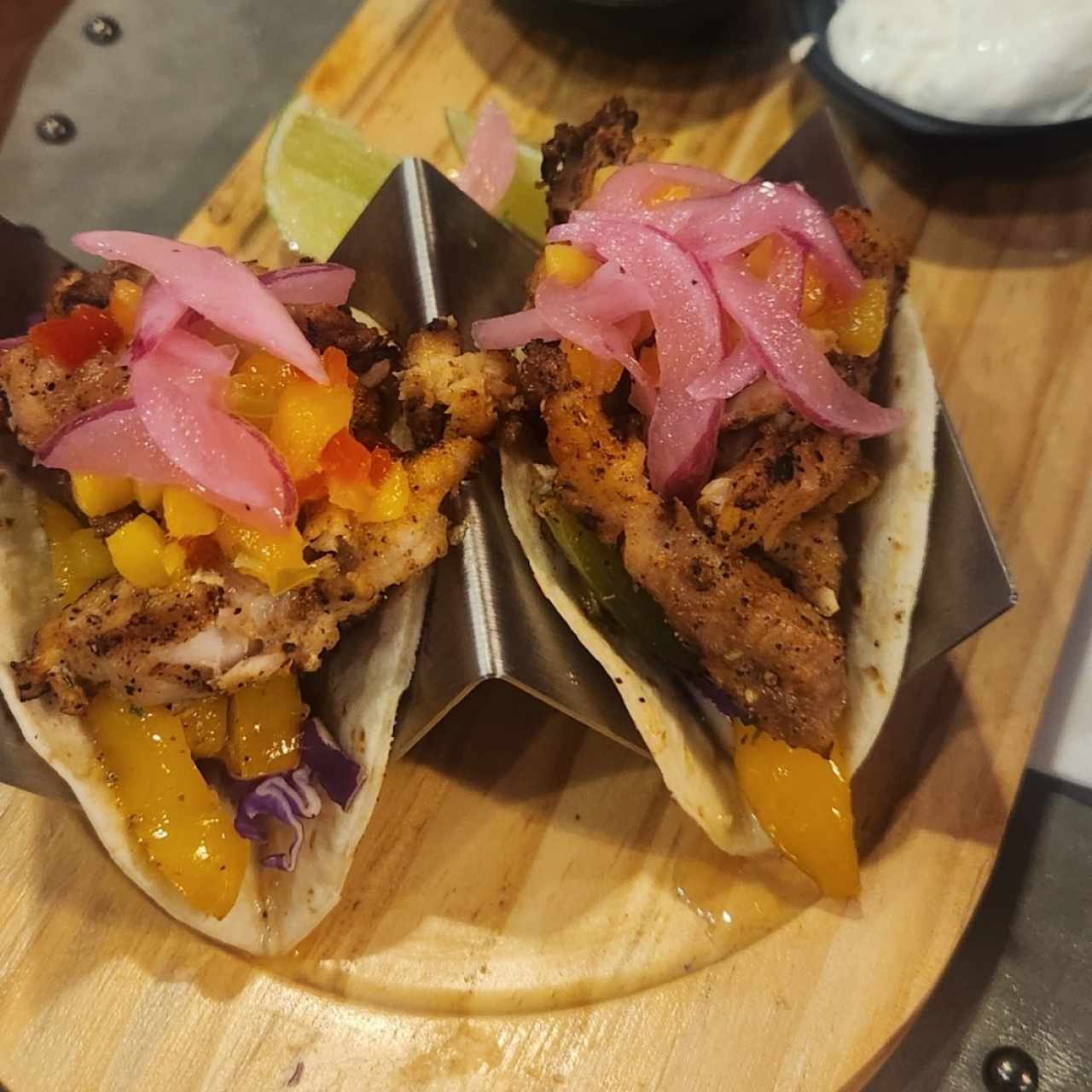 Tacos de pescado al grill