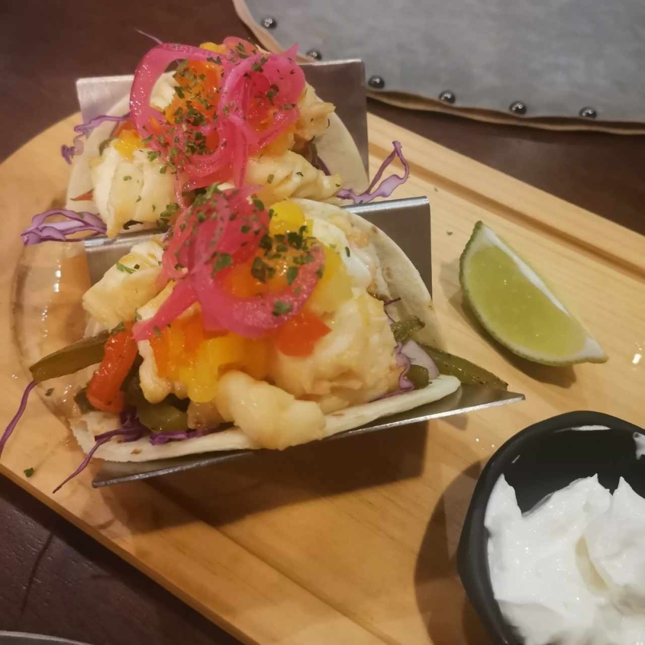 Tacos de langosta al grill