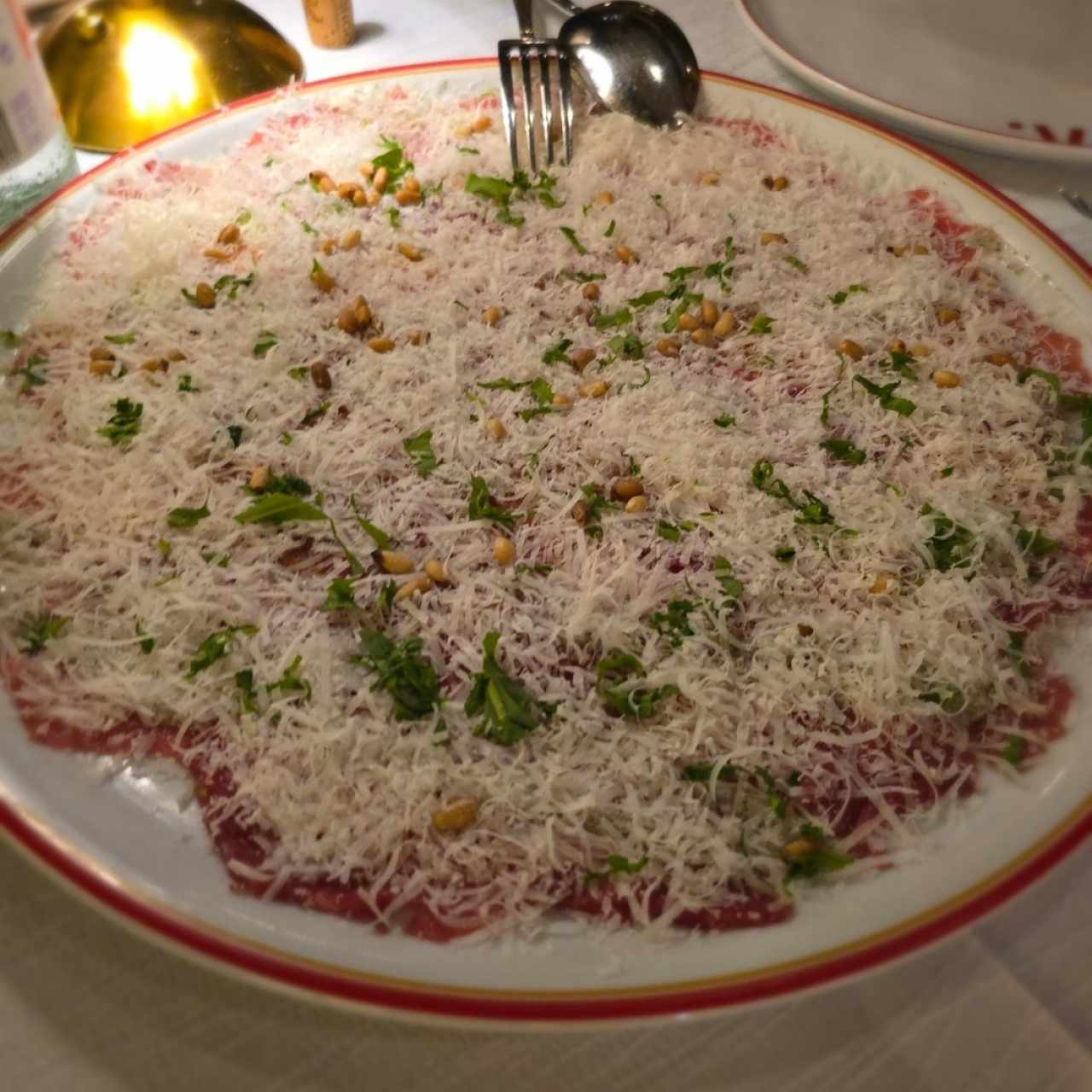 Carpaccio de res