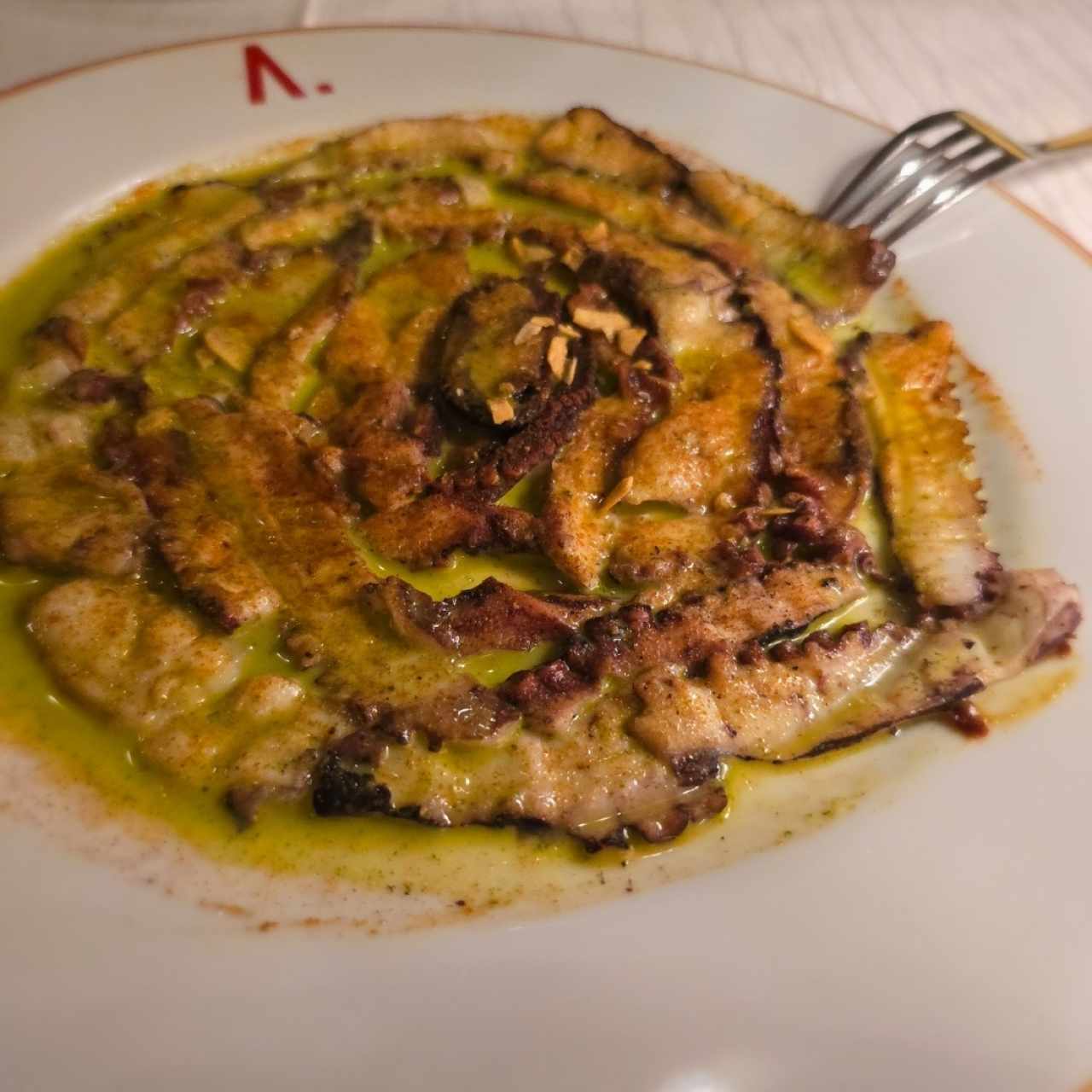 Carpaccio de pulpo