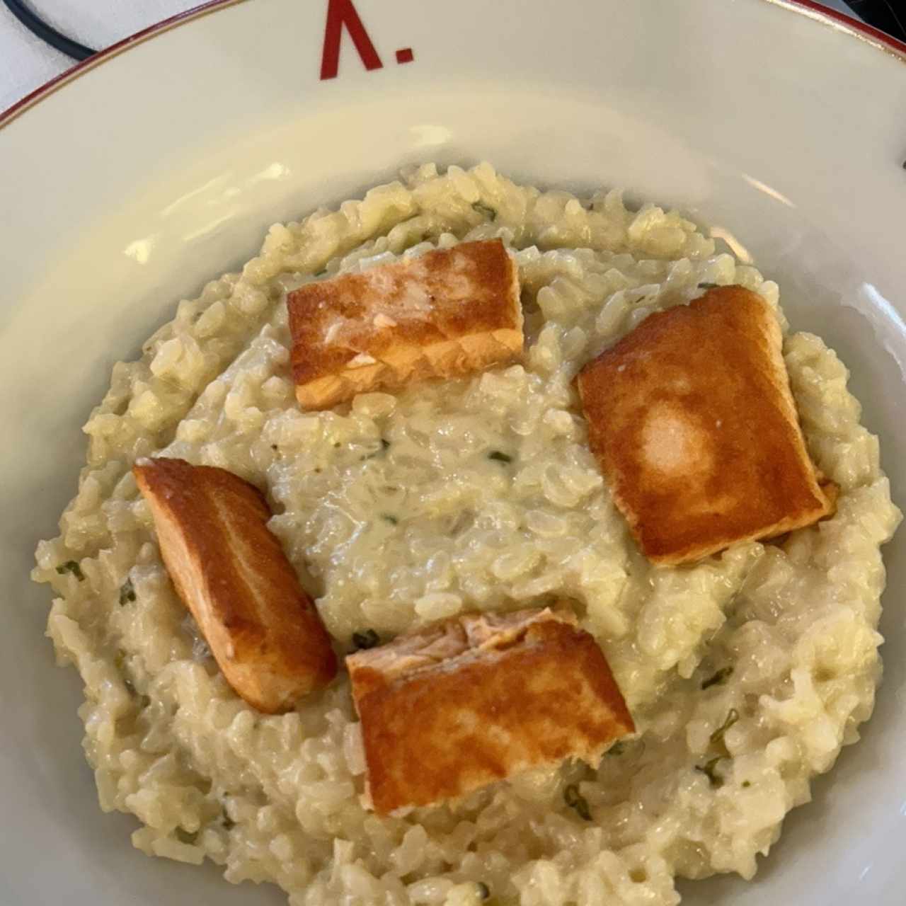 Risotto de limon y salmon