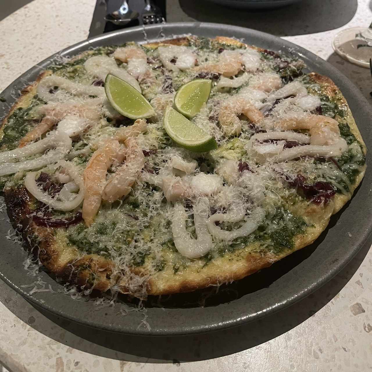 Pizza mariscos