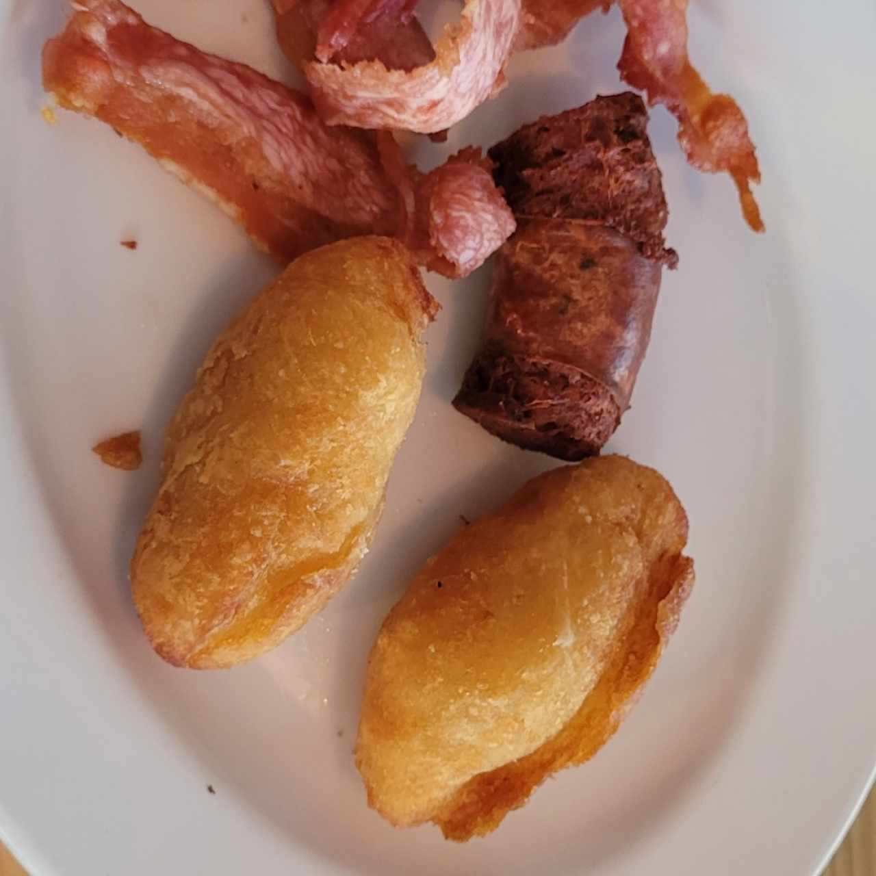 Carimañolas chorizo y tocino 