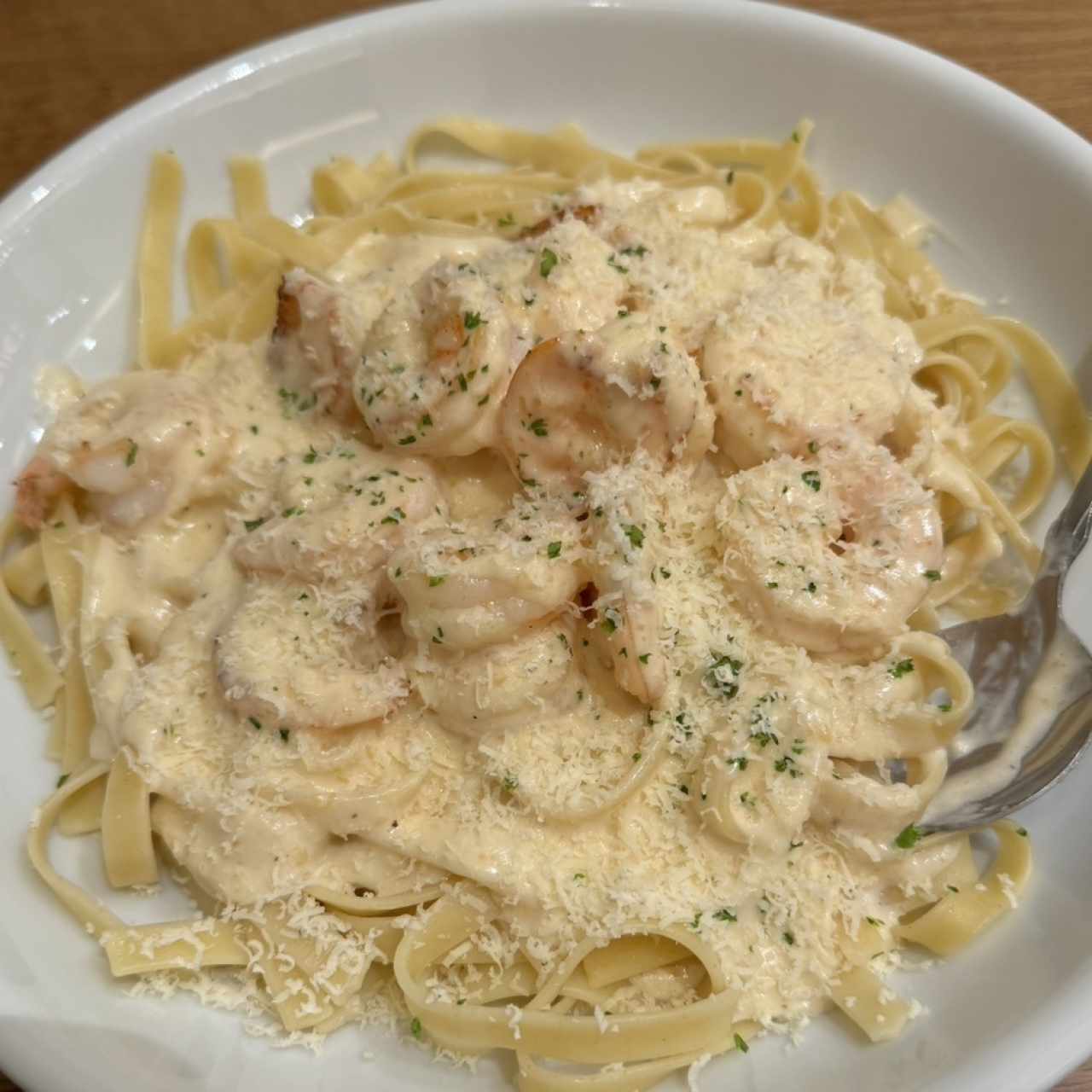 Shrimp alfredo