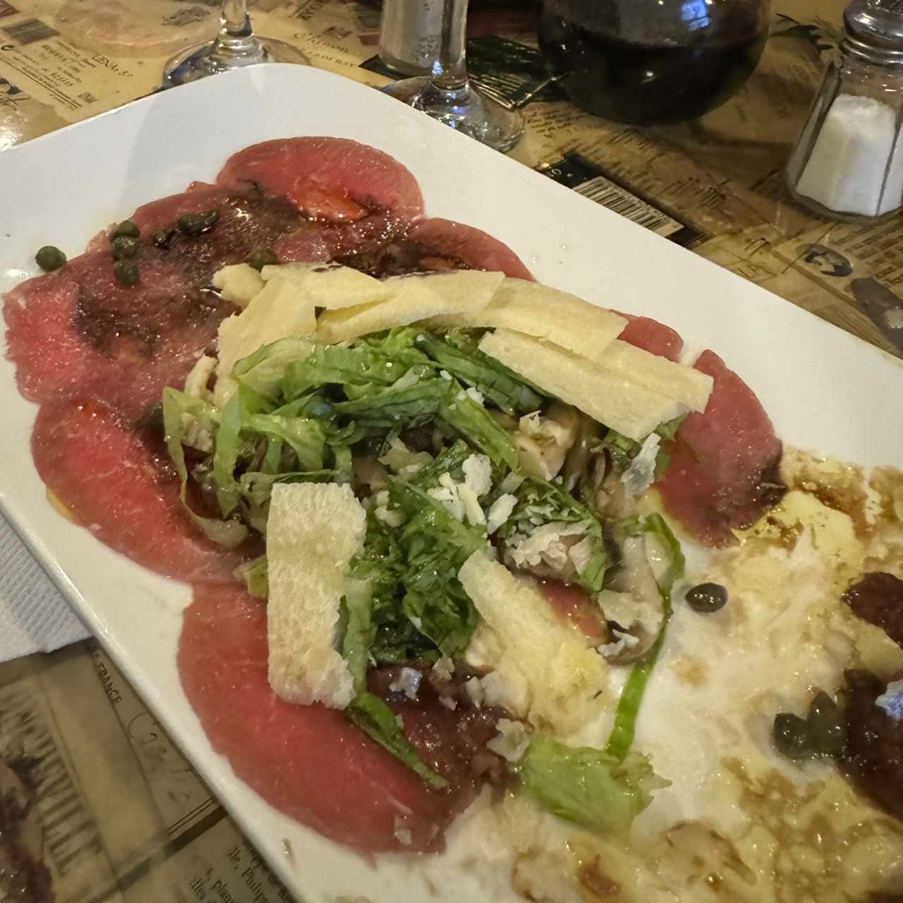 Carpaccio de res ❤️