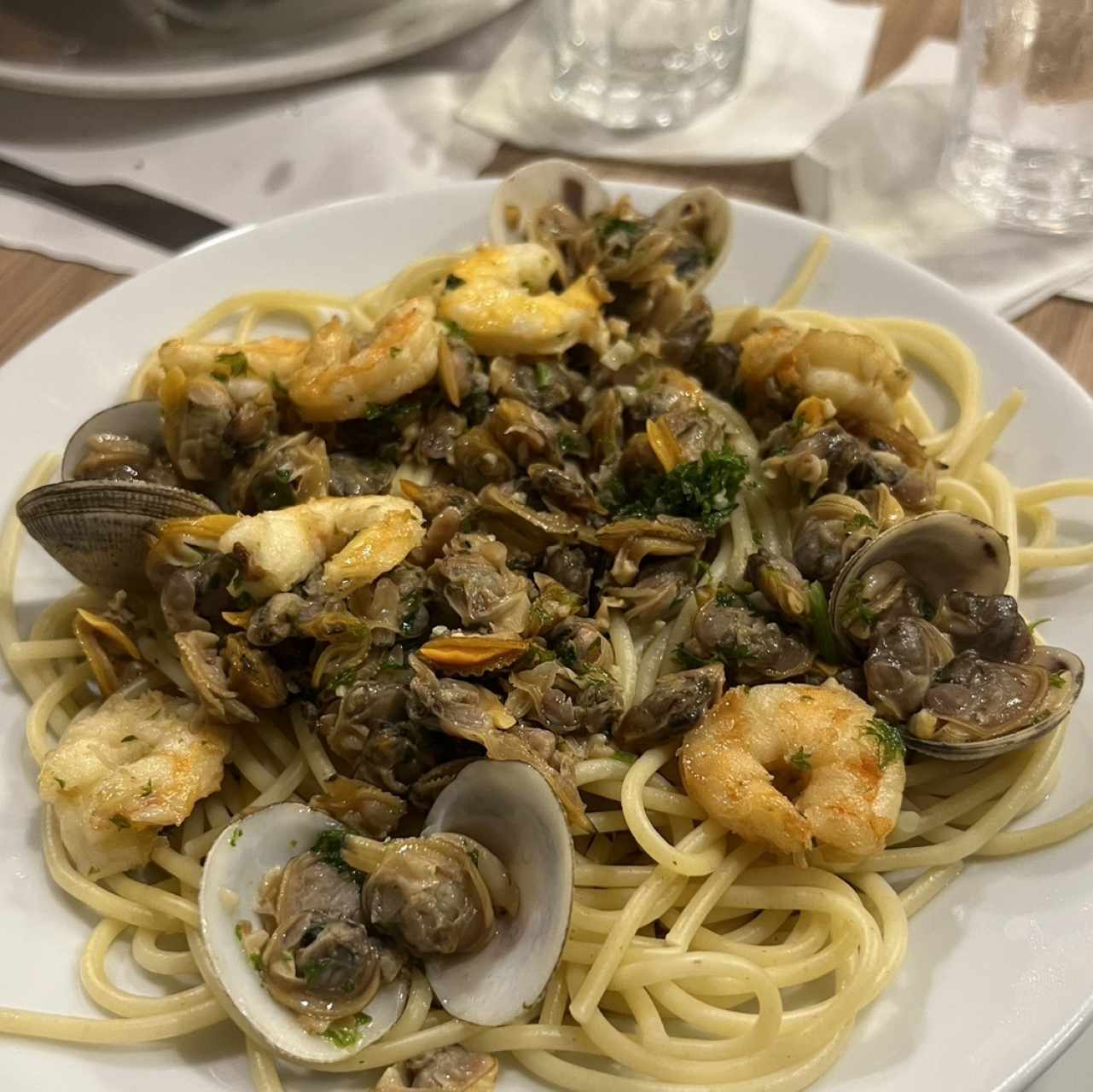 Con Almejas (Clam Spaguetti)