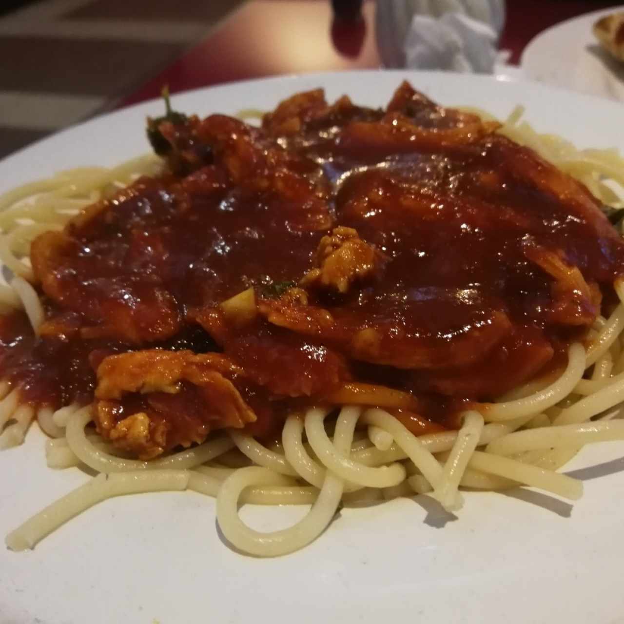 Spaghetti con Pollo
