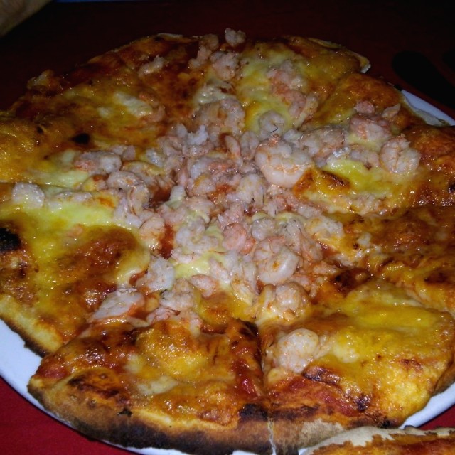 Pizza de Camarones
