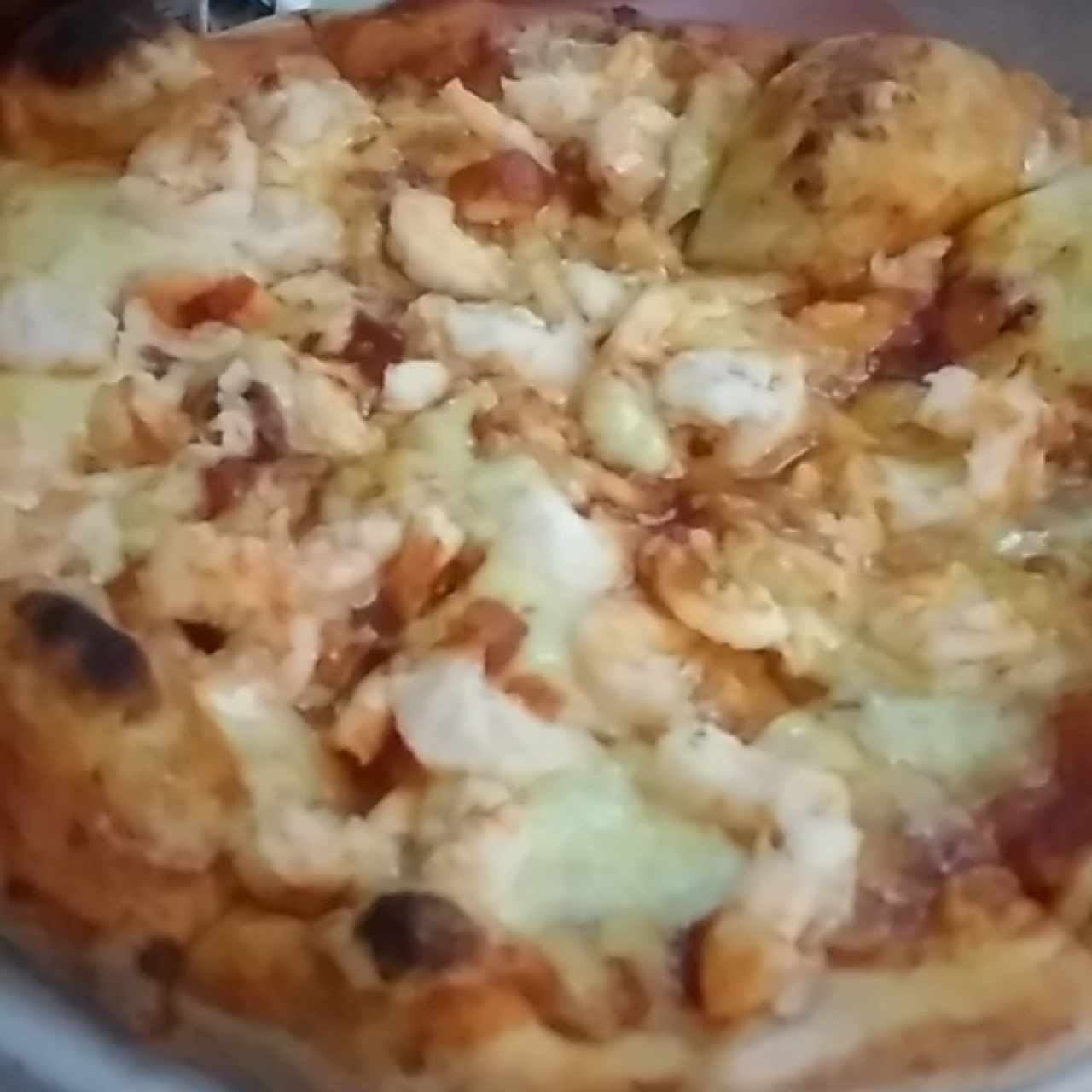 pizza de camarón