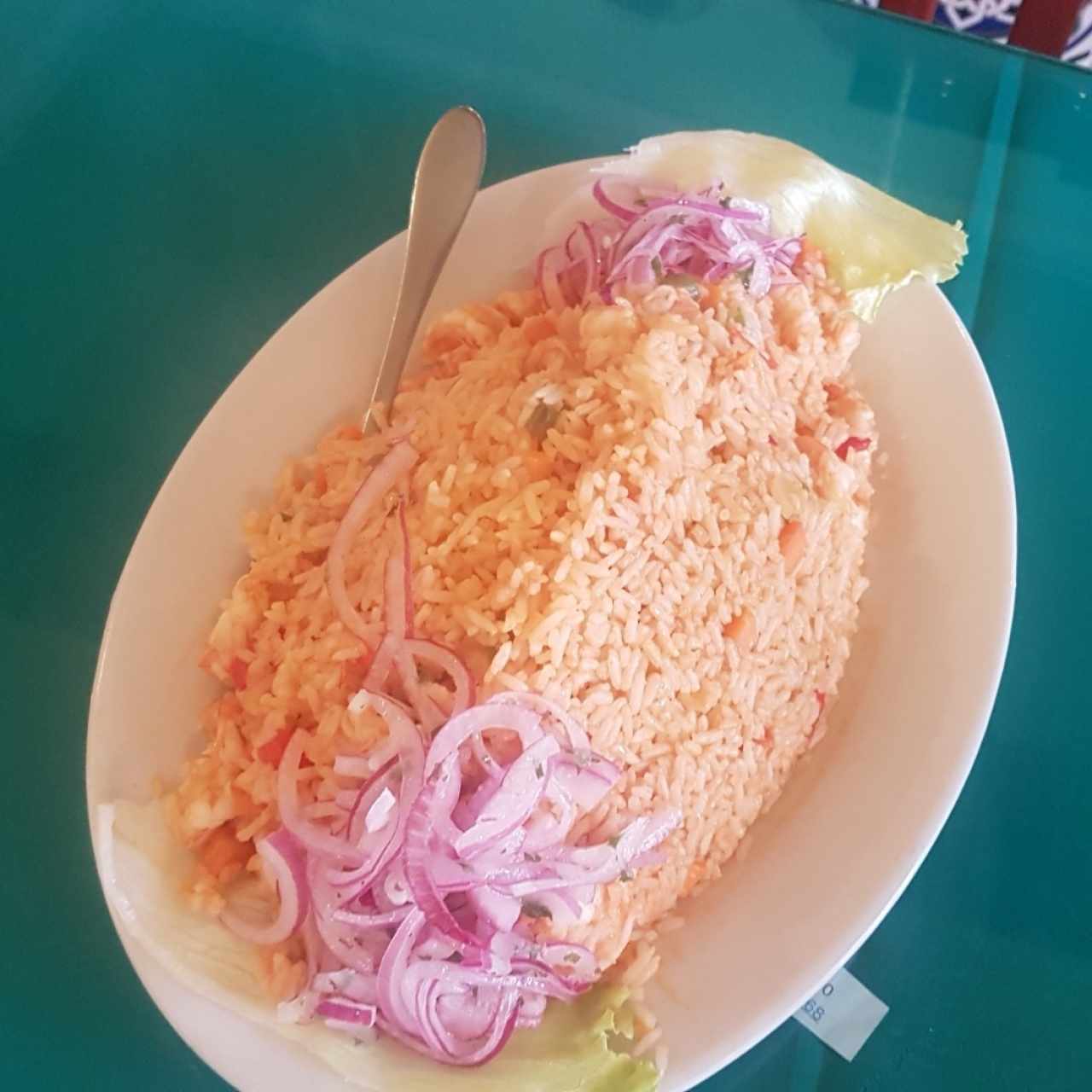 Arroz con camarones, esta cargado