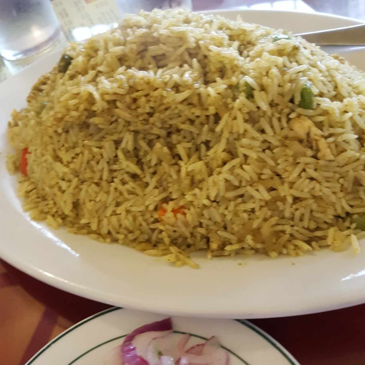 arroz verde con pollo