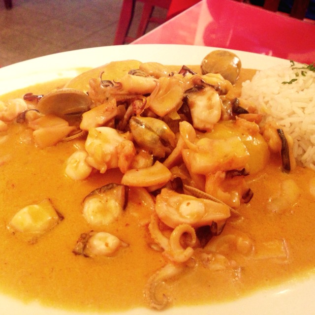 Picante de mariscos