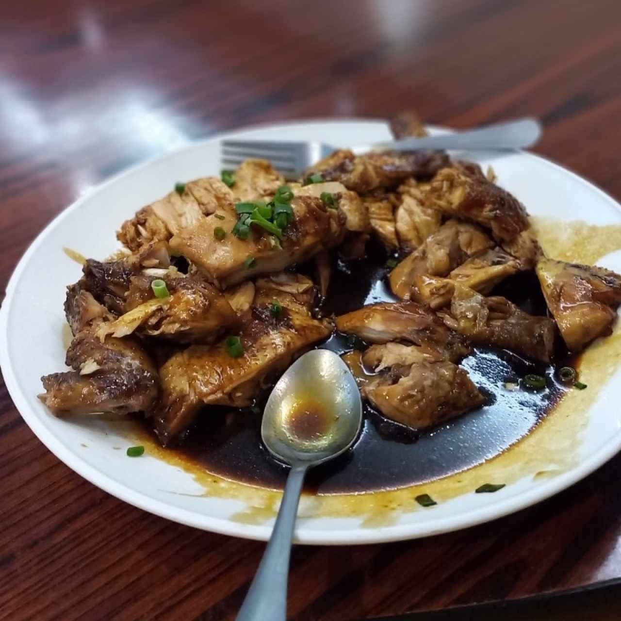 Pollo en salsa de soya