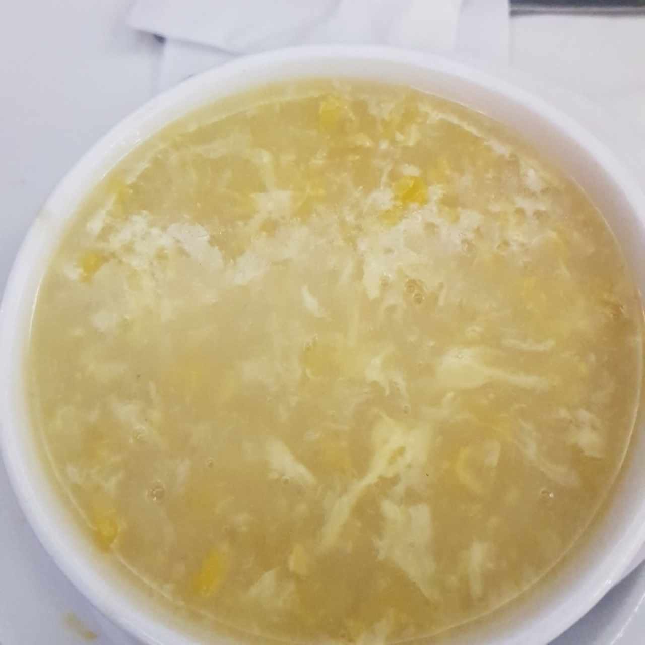 sopa de maiz SIN pollo