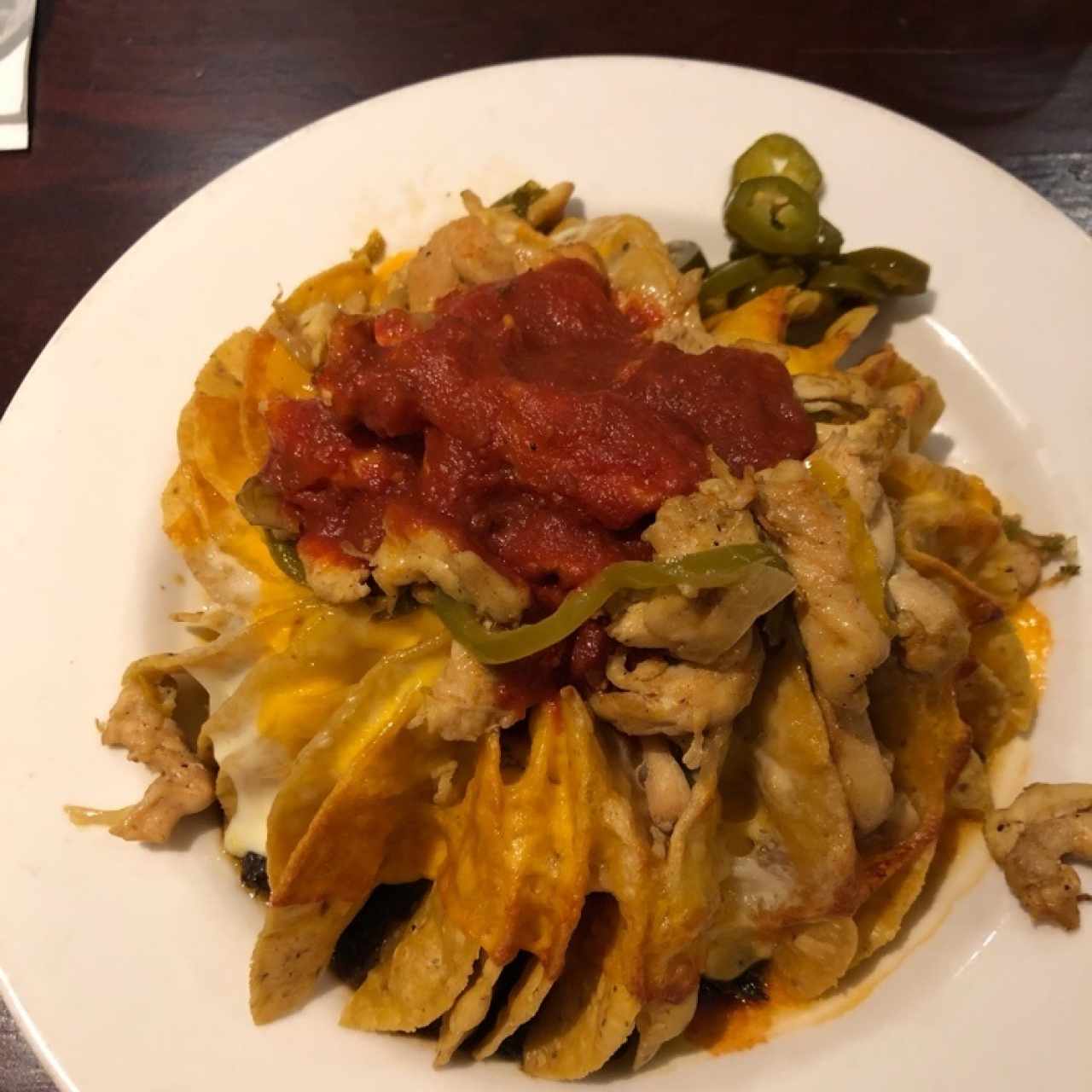 super nachos de pollo