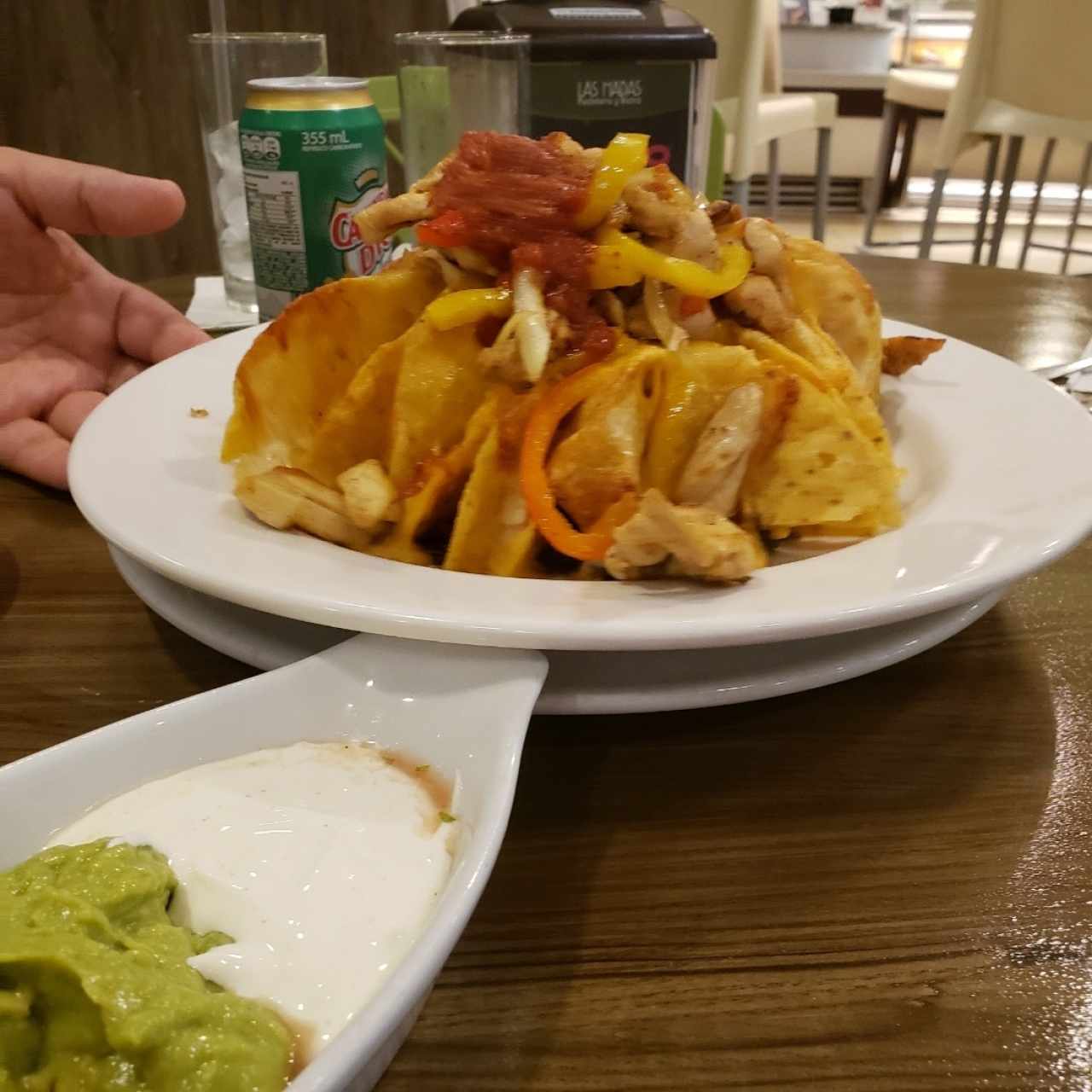 Super Nachos de pollo