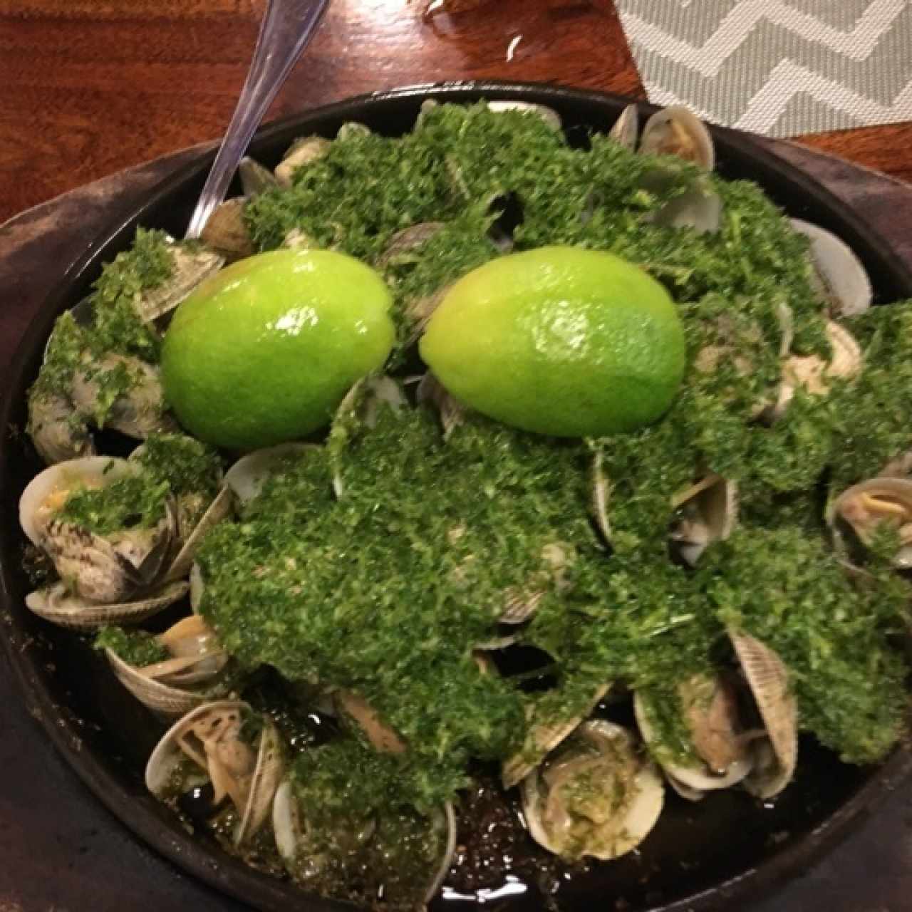 almejas en Salsa de Perejil