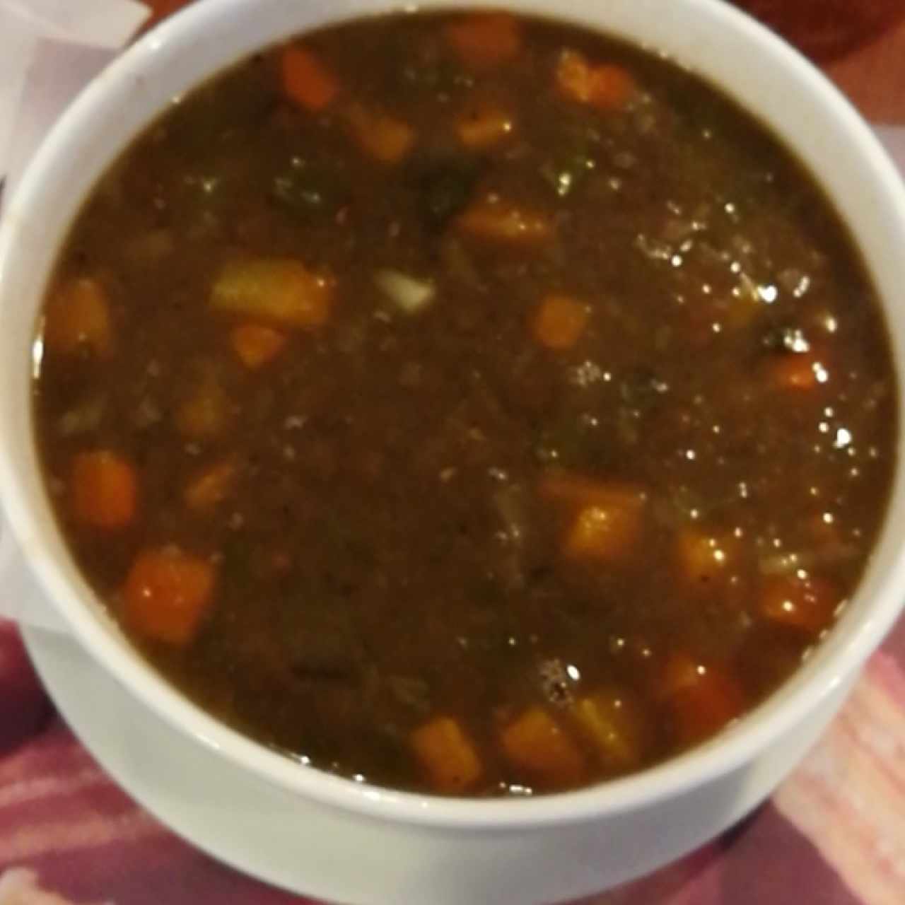 sopa de lentejas