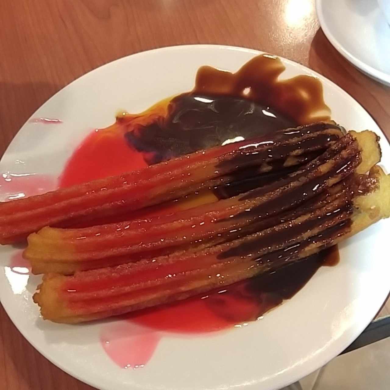 churros con trio de siropes