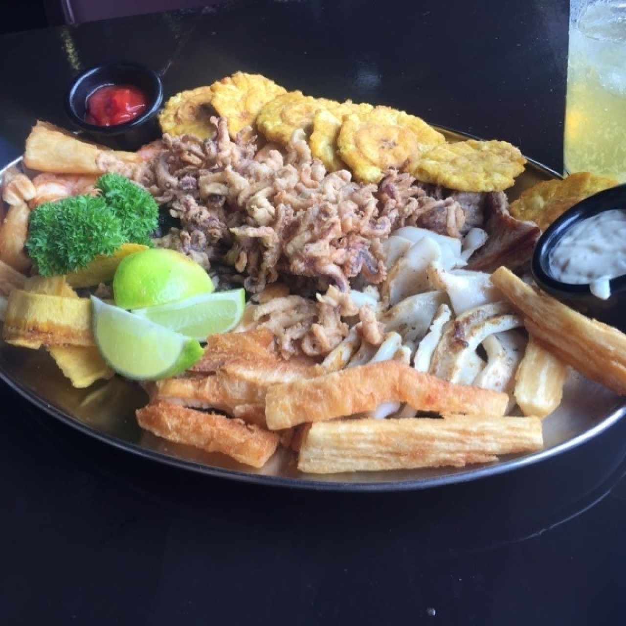 bandeja de mariscos 