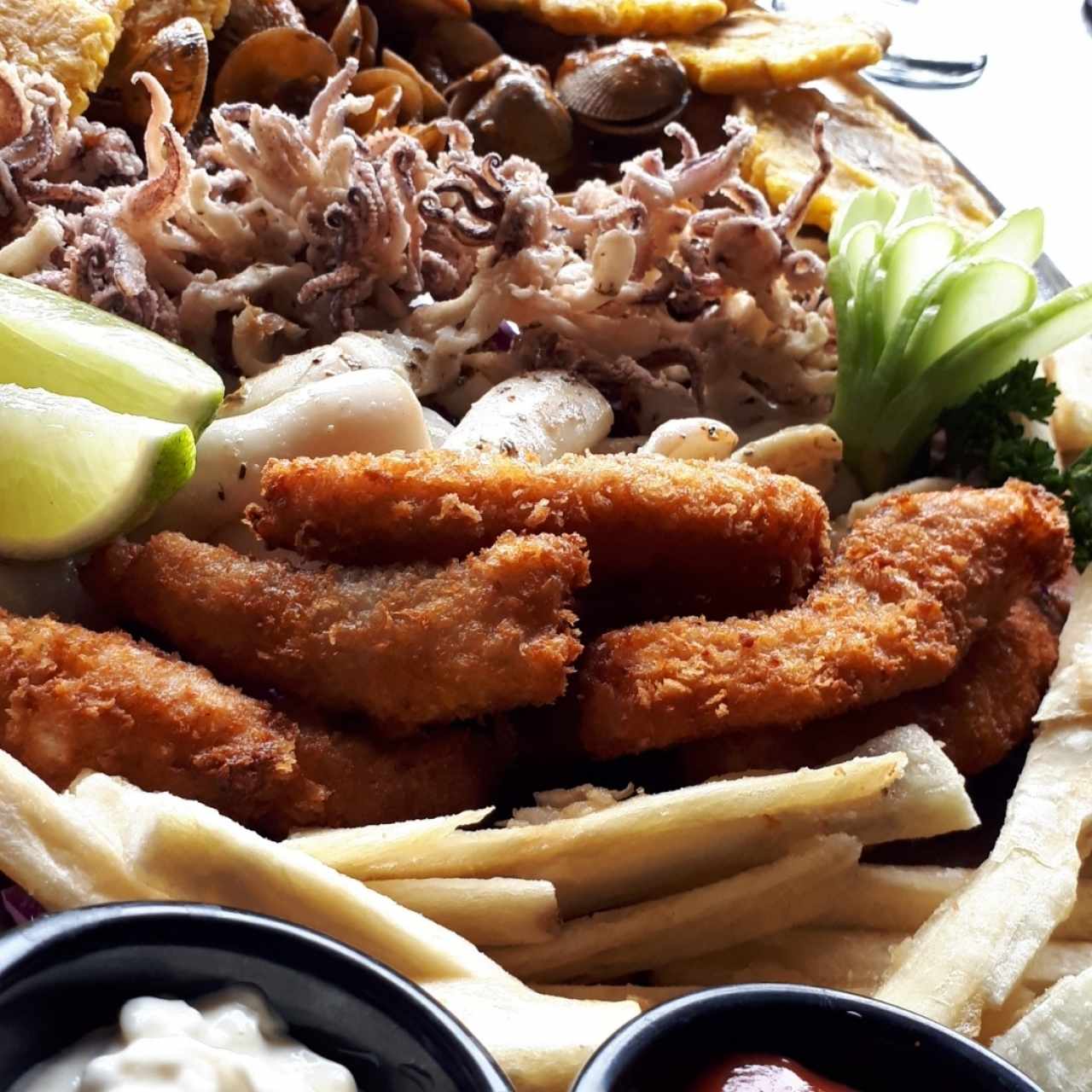 bandeja de mariscos