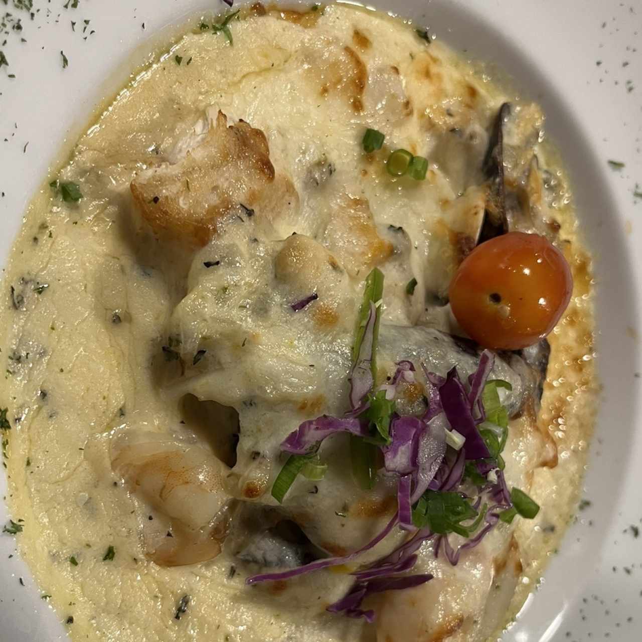 Filete de Corvina Rellena de Mariscos