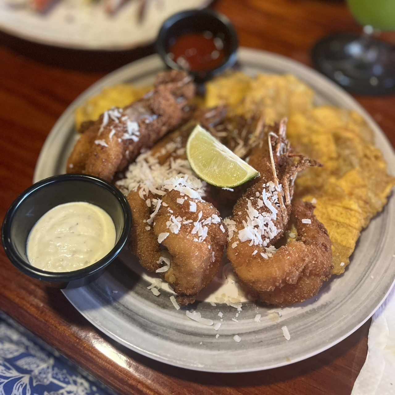 Langostinos Apanados con Coco