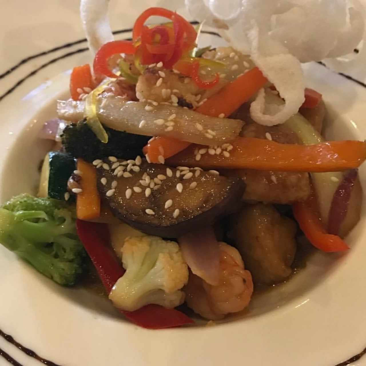 vegetales al wok