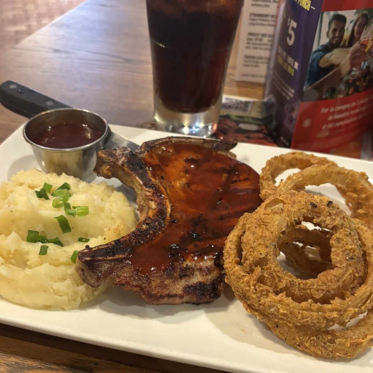 Bbq pork chop