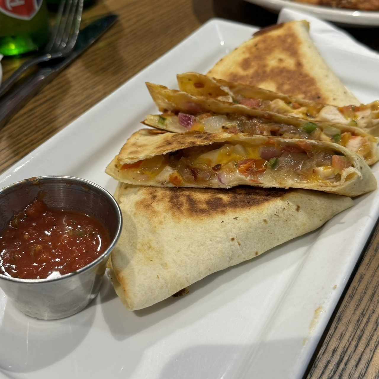 Appetizers - GRILLED CHICKEN QUESADILLAS