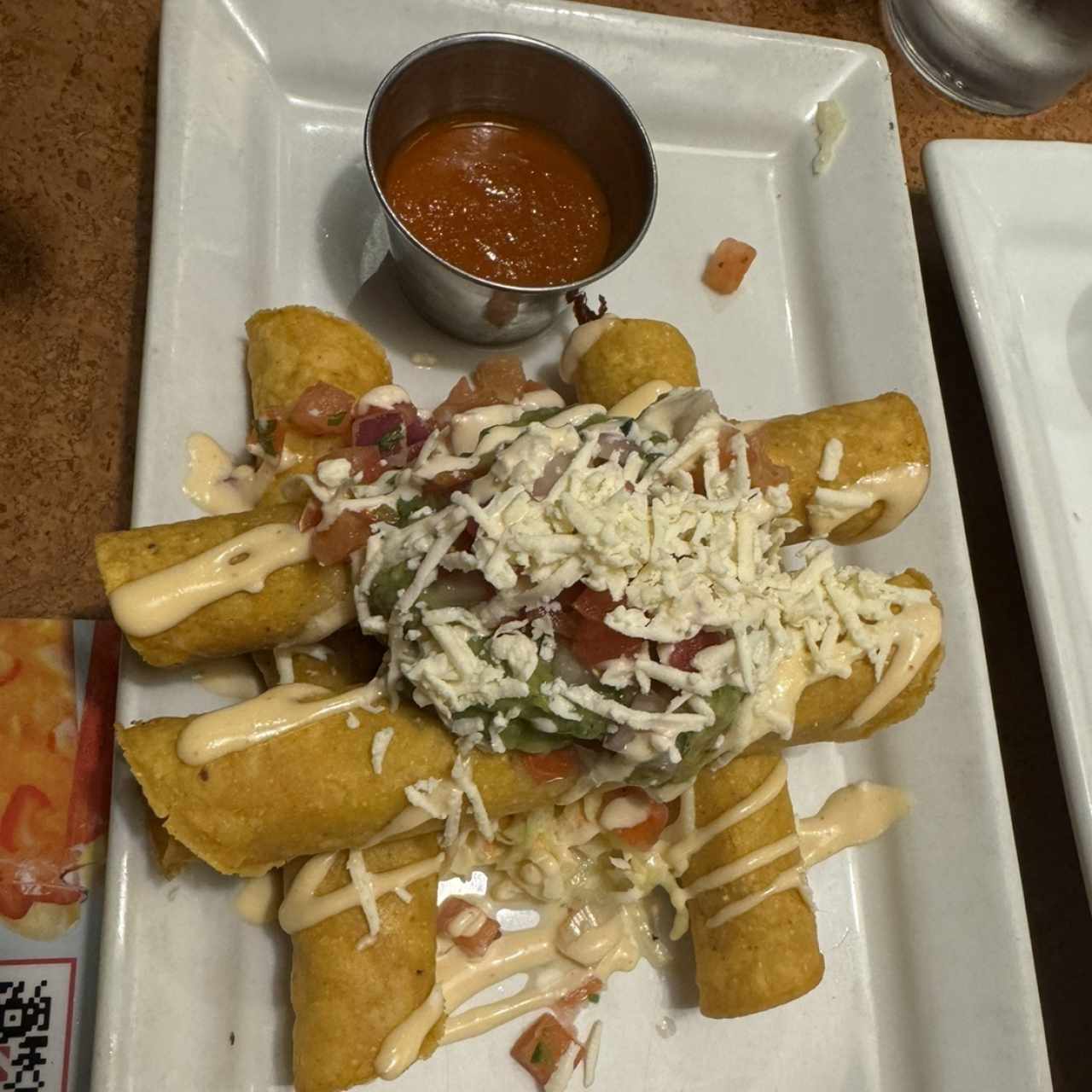 ROASTED CHICKEN TAQUITO STACK