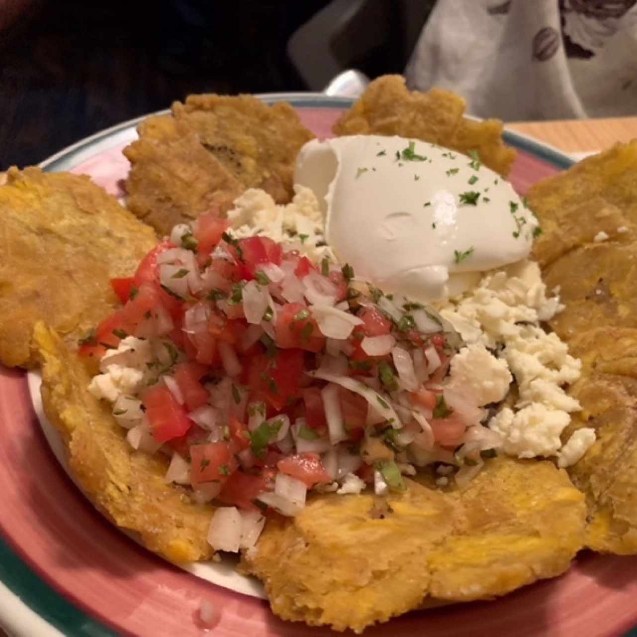 Patacones acompñados